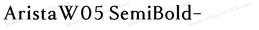 AristaW05 SemiBold字体转换
